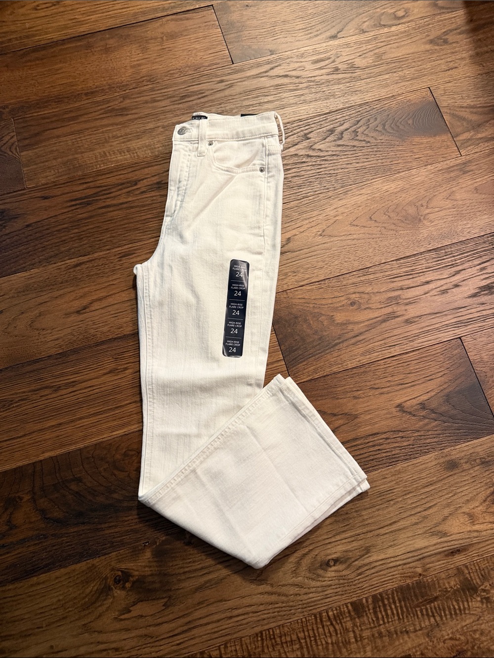 J. Crew High Rise Flare Crop Size 24 NWT